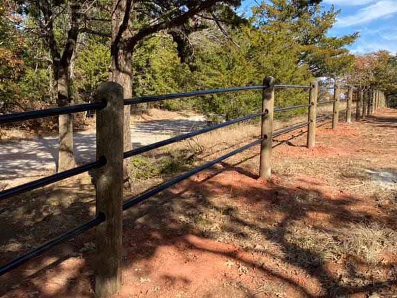 Oklahoma City commercial ponderosa fence