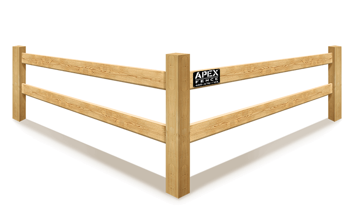 Wood 2 Rail Fence  Oklahoma City