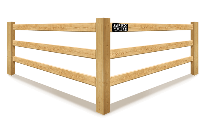Wood 3 Rail Fence  Oklahoma City