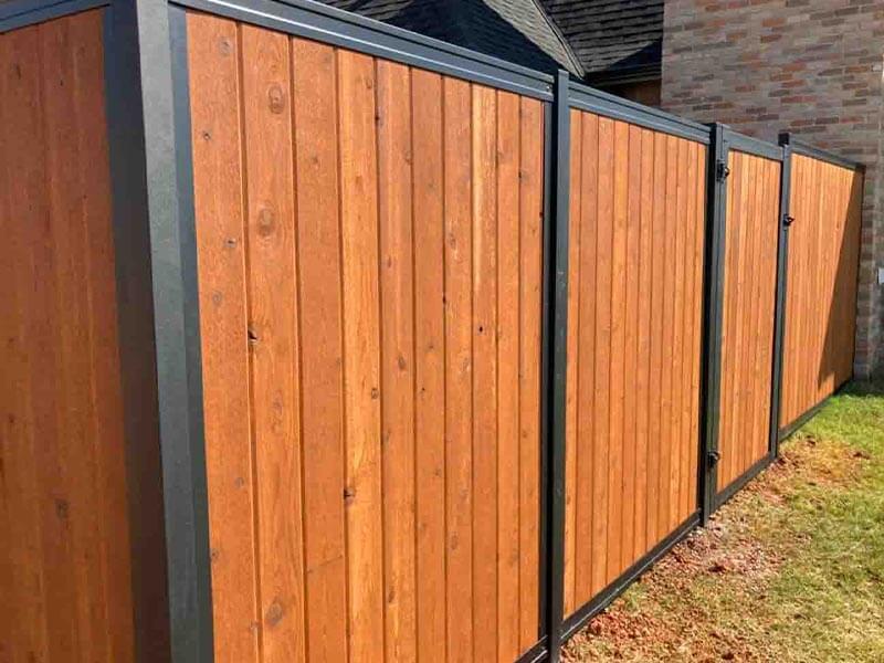 Oklahoma City residential fencetrac fence