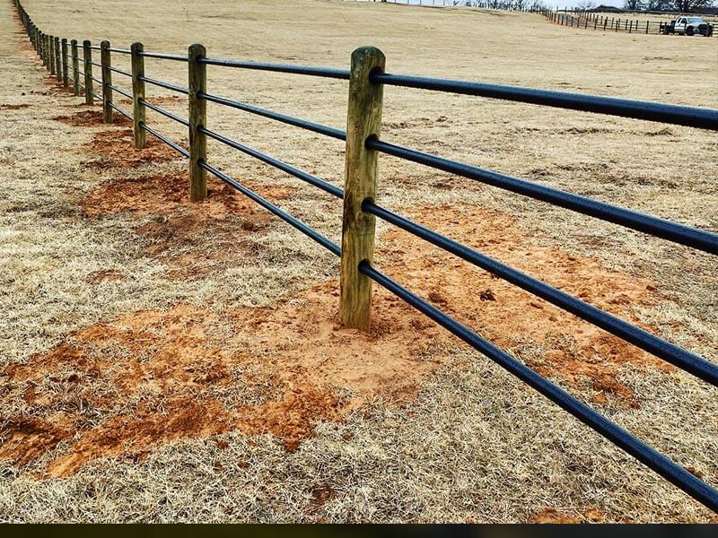 Oklahoma City residential ponderosa fence