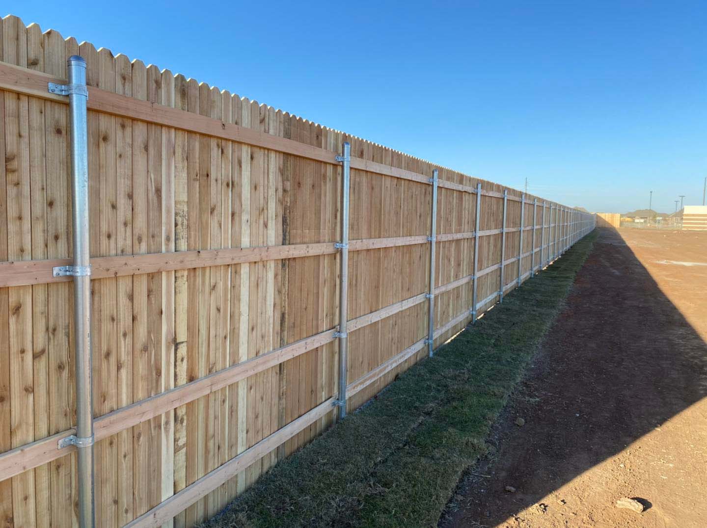 This Town Oklahoma wood privacy fencing